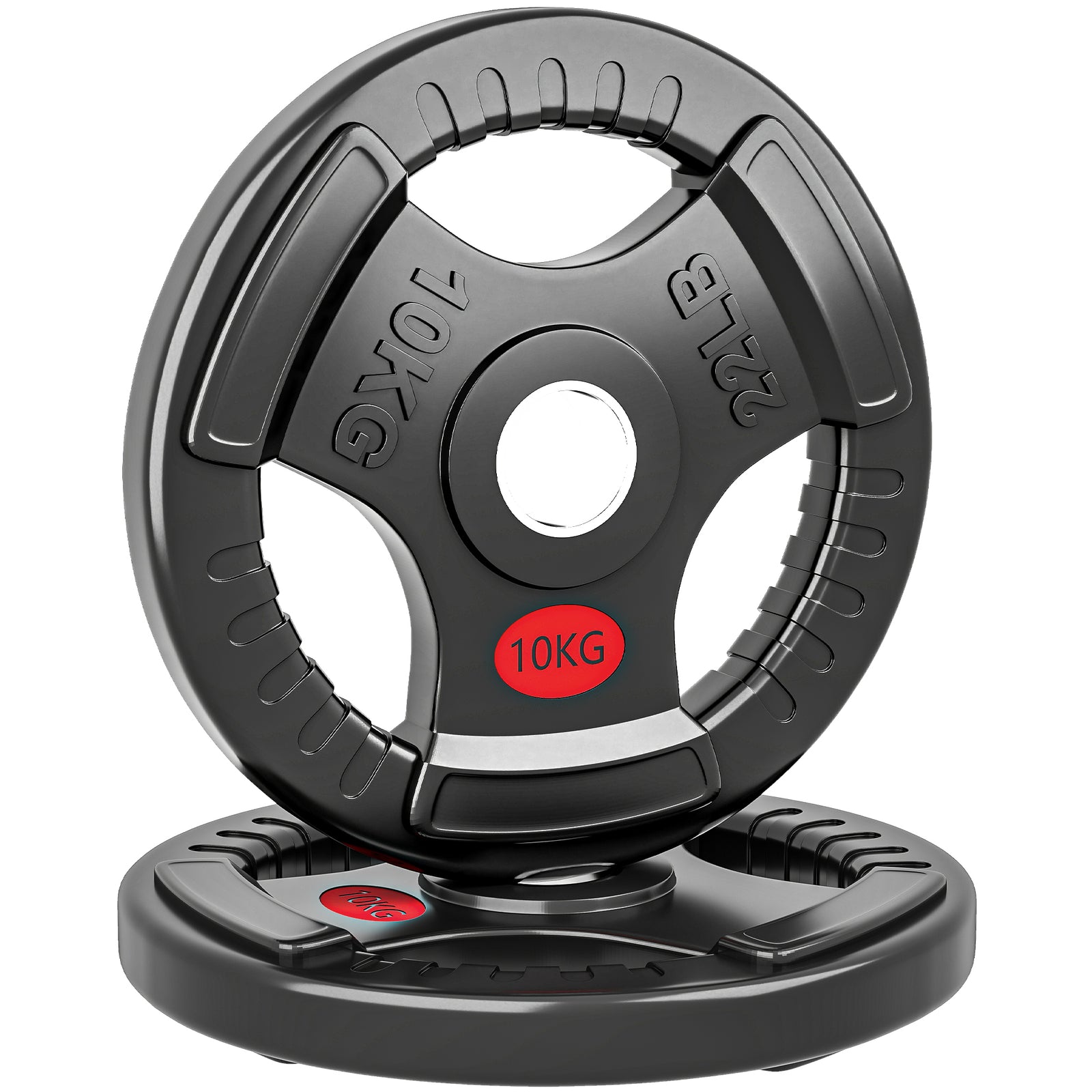 Olympic Weight Plates, Weight Plate Discs | 2 x 10kg | Black