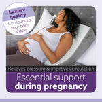 Bed Wedge Pillow For Bed, Memory Foam, Orthopaedic Support For Sleeping, Acid Reflux, Gerd, Snoring & Back Pain Washable