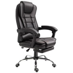 Pu Leather Executive Chair With Footrest | Brown
