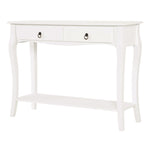 Console Table Sofa Side Desk With Storage Shelves Drawers