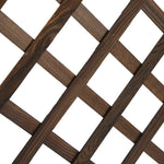 45l Garden Pine Planter W/ Trellis | Chocolate