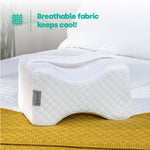 Orthopaedic Leg Pillow With Strap Fleece | One Size | White