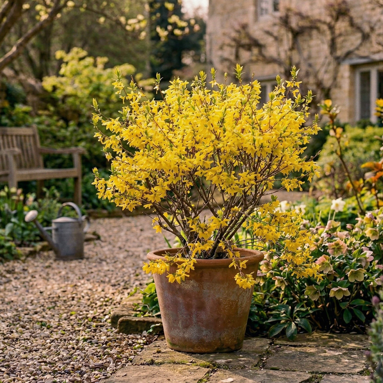 Forsythia Mini Gold - Dwarf Forsythia - 9cm Pot | 1 x 9cm | Yellow