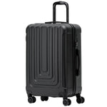 Medium 26" Hard Shell Check In Suitcase 8 Spinner Wheels Hold Luggage | Medium | Black