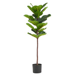 120cm Artificial Fiddle Fig Tree Premium