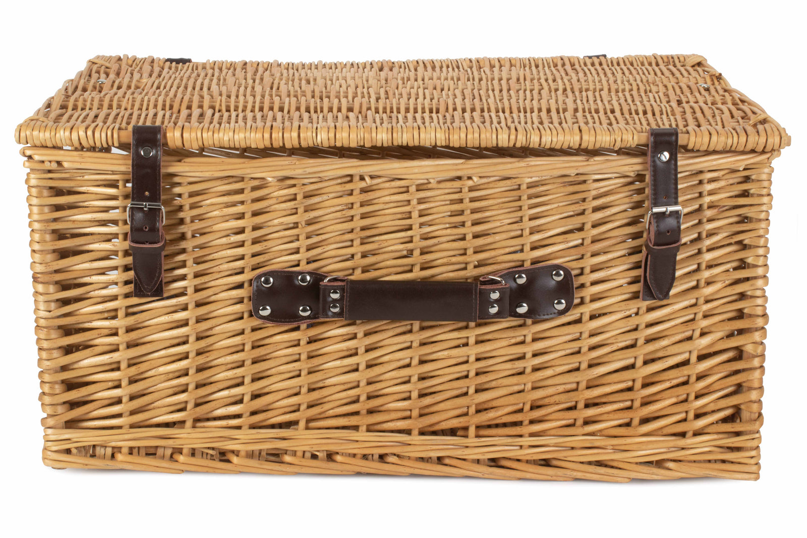 Wicker Buff 60cm Picnic Basket | Brown