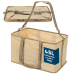 Livivo Collapsible 45l Laundry Basket With Detachable Carrying Strap