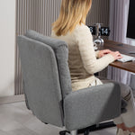 Upholstered Desk Chair With Height Adjustable | One Size | Grey