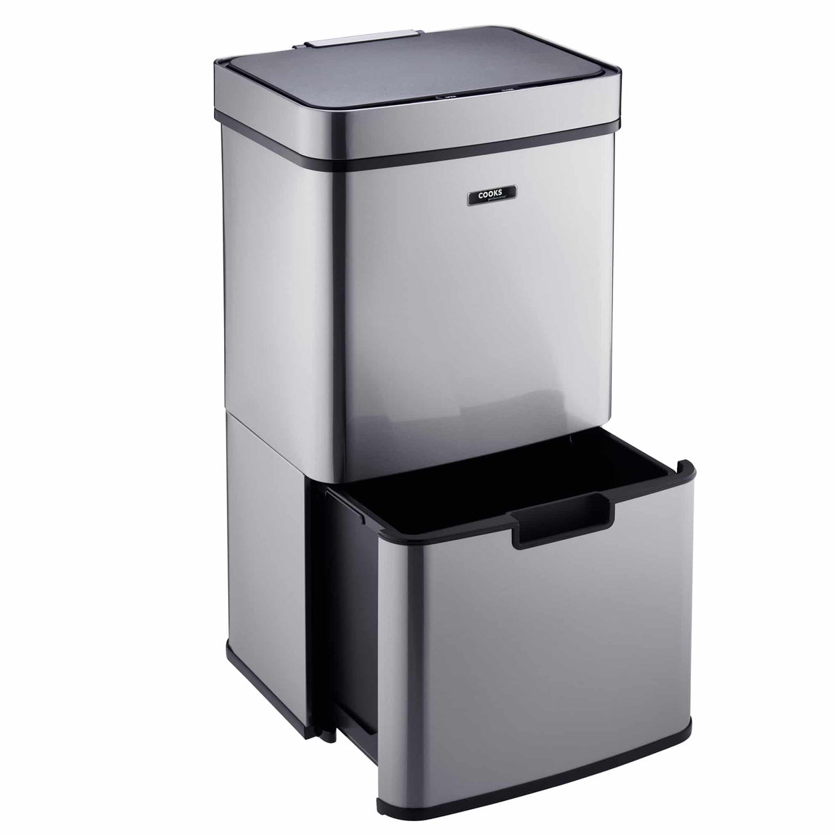 75l Sensor Recycling Bin With Food Caddy | 75L | Silver
