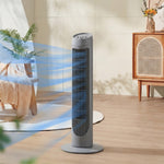 75cm Tower Fan Noise Reduction Wind 3-level Cool Abs Indoor Grey
