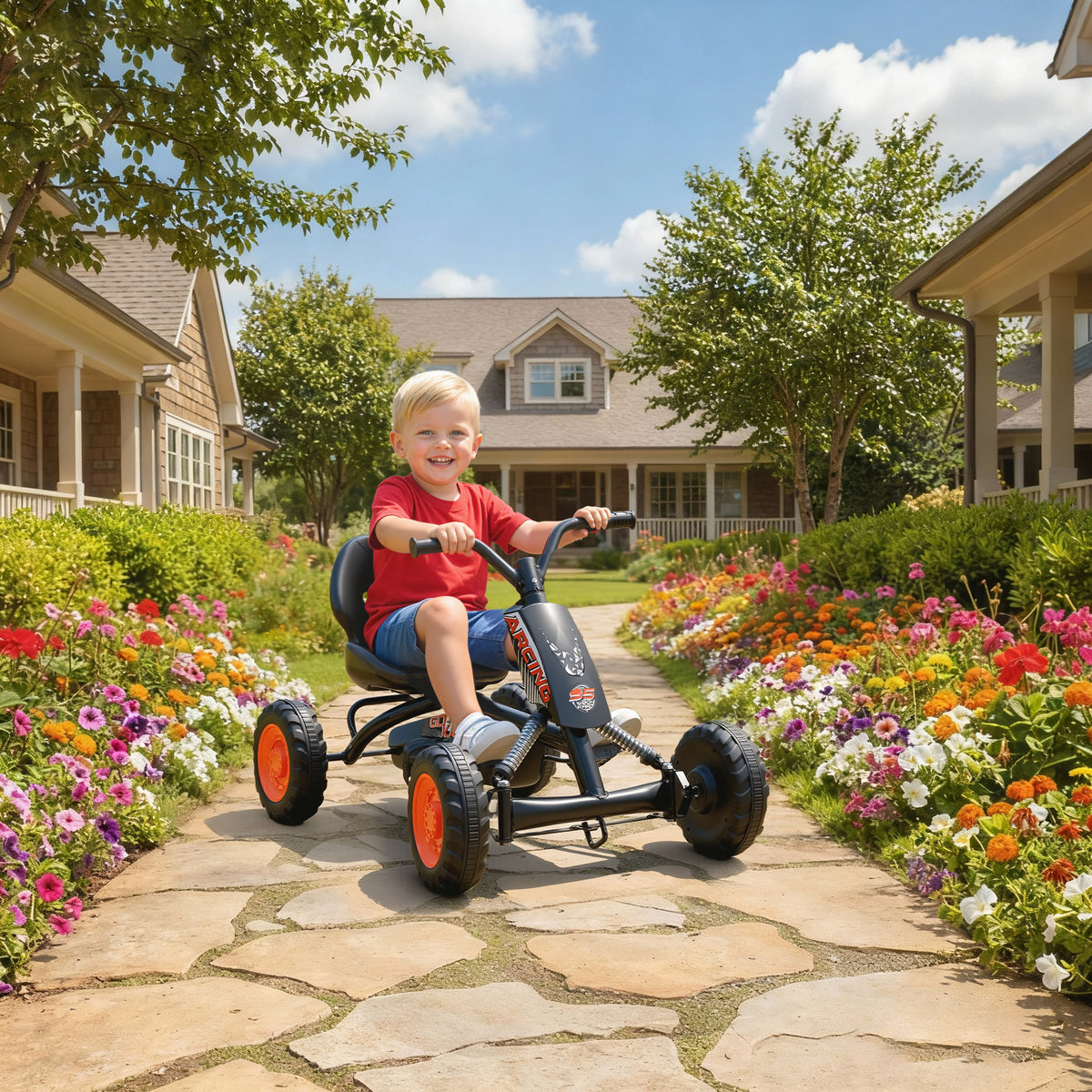 Pedal Go Kart, Go Kart For Kids Ages 2-5 Years | Black