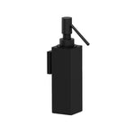 Soap Dispenser, 125ml Capacity Black Matt Wall-mounted Collection Metric