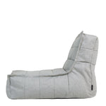 Dolce Indoor Outdoor Bean Bag Lounger Patio Chairs, Grey