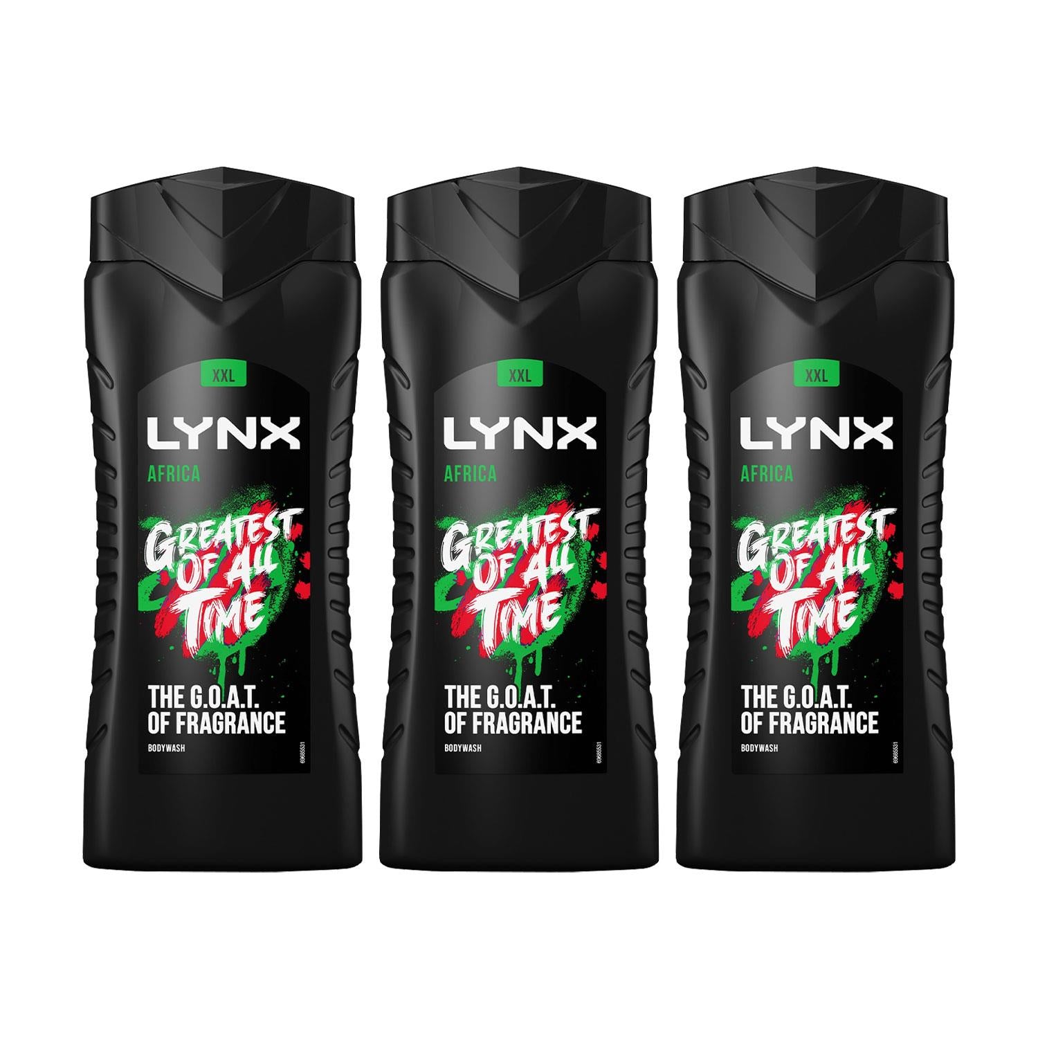 Africa 12h Refreshing Energy Boost Shower Gel Bodywash, 3x 500ml