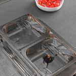 4 Tray Electric Food Warmer Buffet Server Adjustable Temp