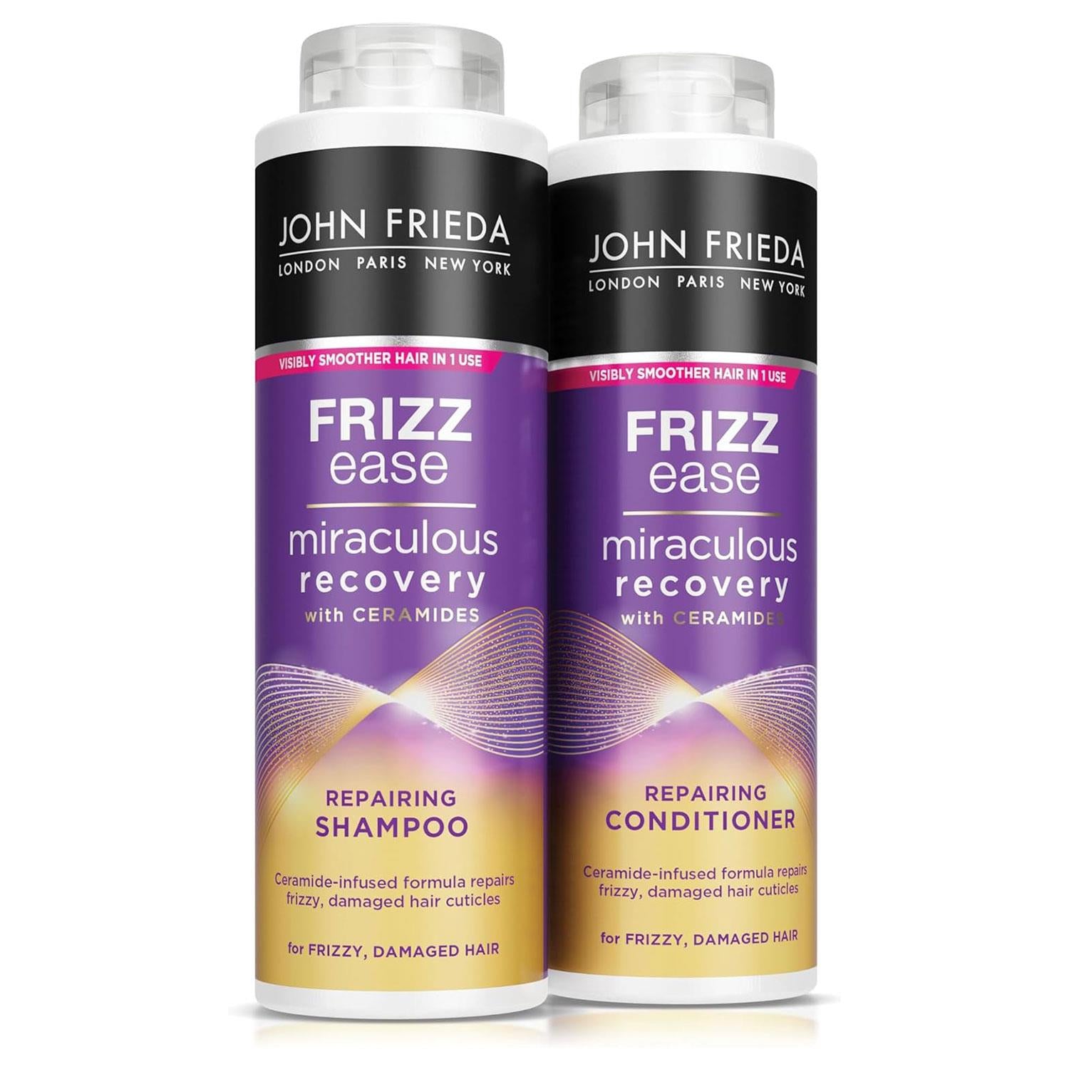 Frizz Ease Miraculous Recovery Hair Shampoo & Conditioner Duo, 500ml