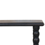 Artisan Furniture Spindle Linear Console In Solid Wood – Dark Brown Finish