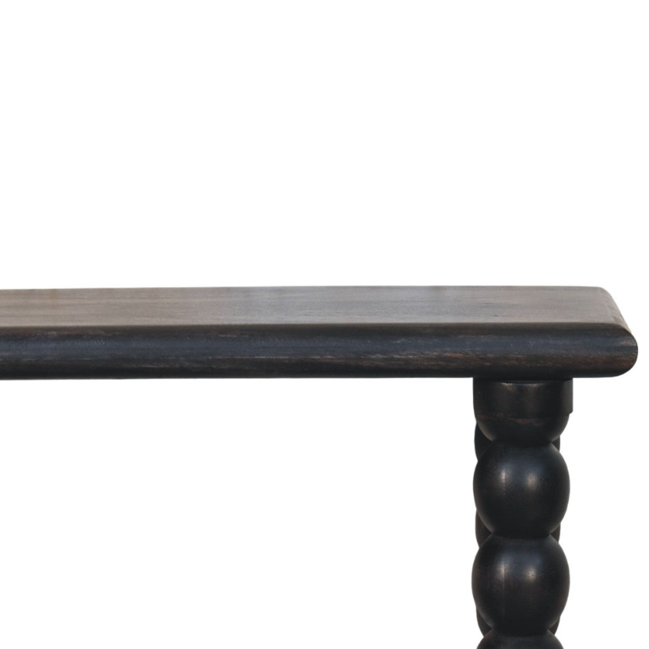 Artisan Furniture Spindle Linear Console In Solid Wood – Dark Brown Finish