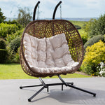 Beauchamp Swinging Double Garden Seat | Cream