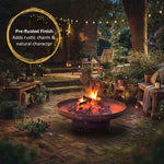 Pre-rusted Metal Corten Steel Round Firepit