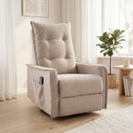 Massage Recliner Armchair, Swivel Rocking Recliner Chair | Brown