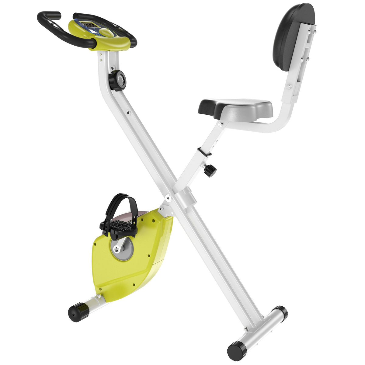 Magnetic Resistance Exercise Bike Foldable | Yellow