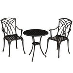 3 Pcs Garden Bistro Set Outdoor Garden Furniture Set