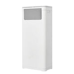 25l/32l Plastic Rubbish Bin With Top And Side Opening | Small | White