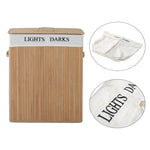 100l Laundry Hamper Large 100l Double Washing Clothes Basket | One Size | Natura