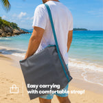 Livivo Large Thermal Cooler Bag 28l Picnic Beach Travel Grey