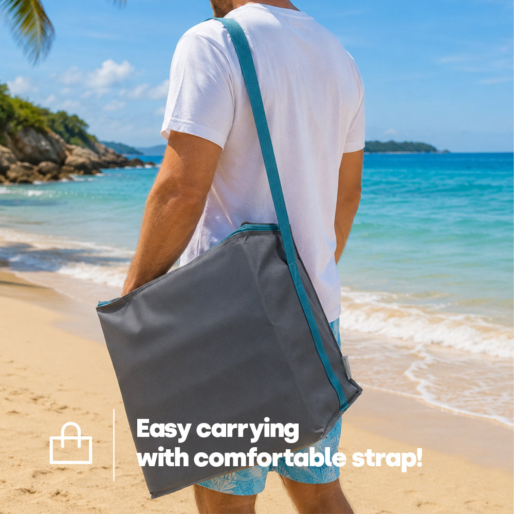 Livivo Large Thermal Cooler Bag 28l Picnic Beach Travel Grey