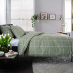 Crossley Heath 100% Cotton Duvet Set – Classic Comfort, Everyday Luxury | Double | Green
