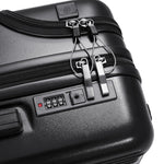 20 Inch Front Opening Suitcase With Tsa Lock And Usb Charging Port | Black