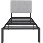 HOMCOM 3ft Single Bed Frame With Upholstered Headboard And Underbed Storage