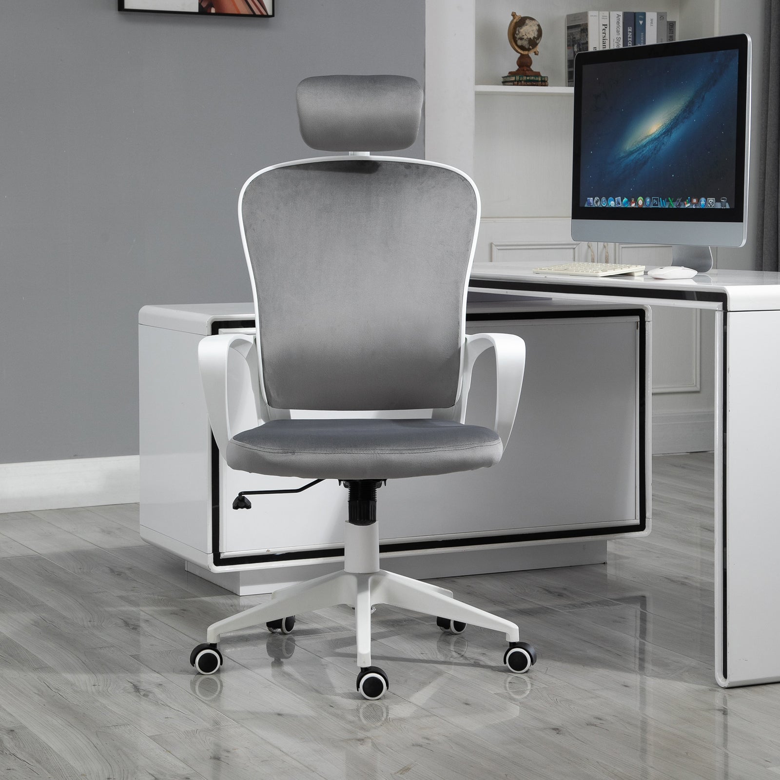 High-back Rocking Office Chair Headrest