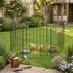 Breeins 10-pack Decorative Metal Garden Fence Panels