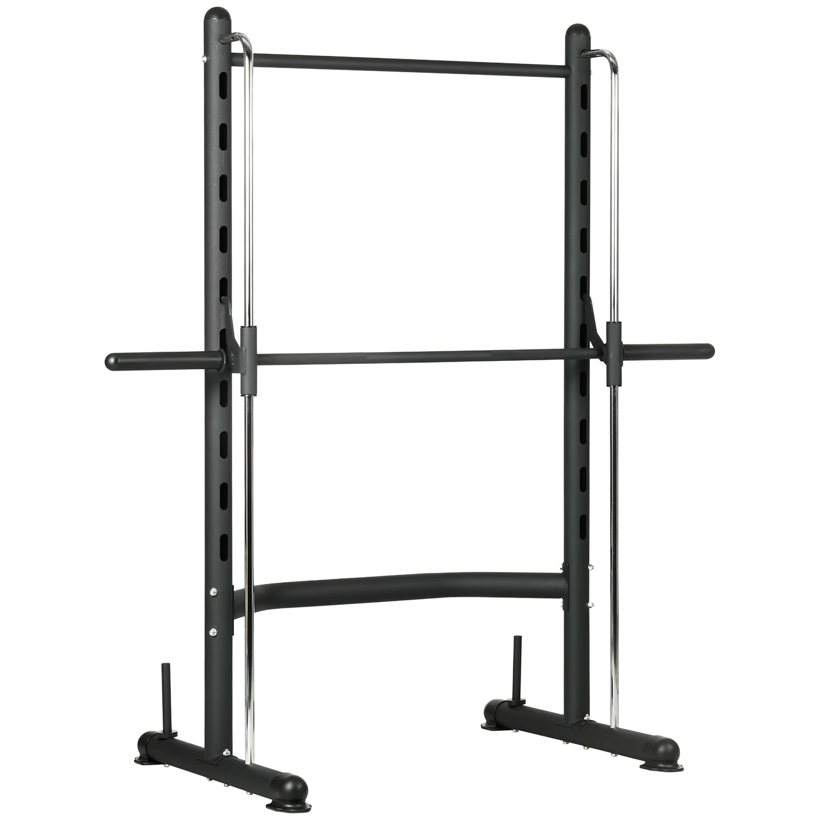 Adjustable Squat Rack With Pull-up Bar For Home Gym | Black