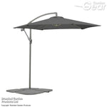 Garden_Gear Light Grey Cantilever Parasol + Cover