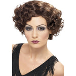 20s Flirty Flapper Wig | Brown
