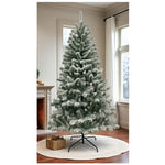 6ft Premium Snow Filled Grand Fir Full Artificial Christmas Tree 1000 Branch Tips