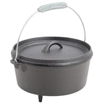 Breeins 3-legged Cast Iron Dutch Oven With Spring Handle