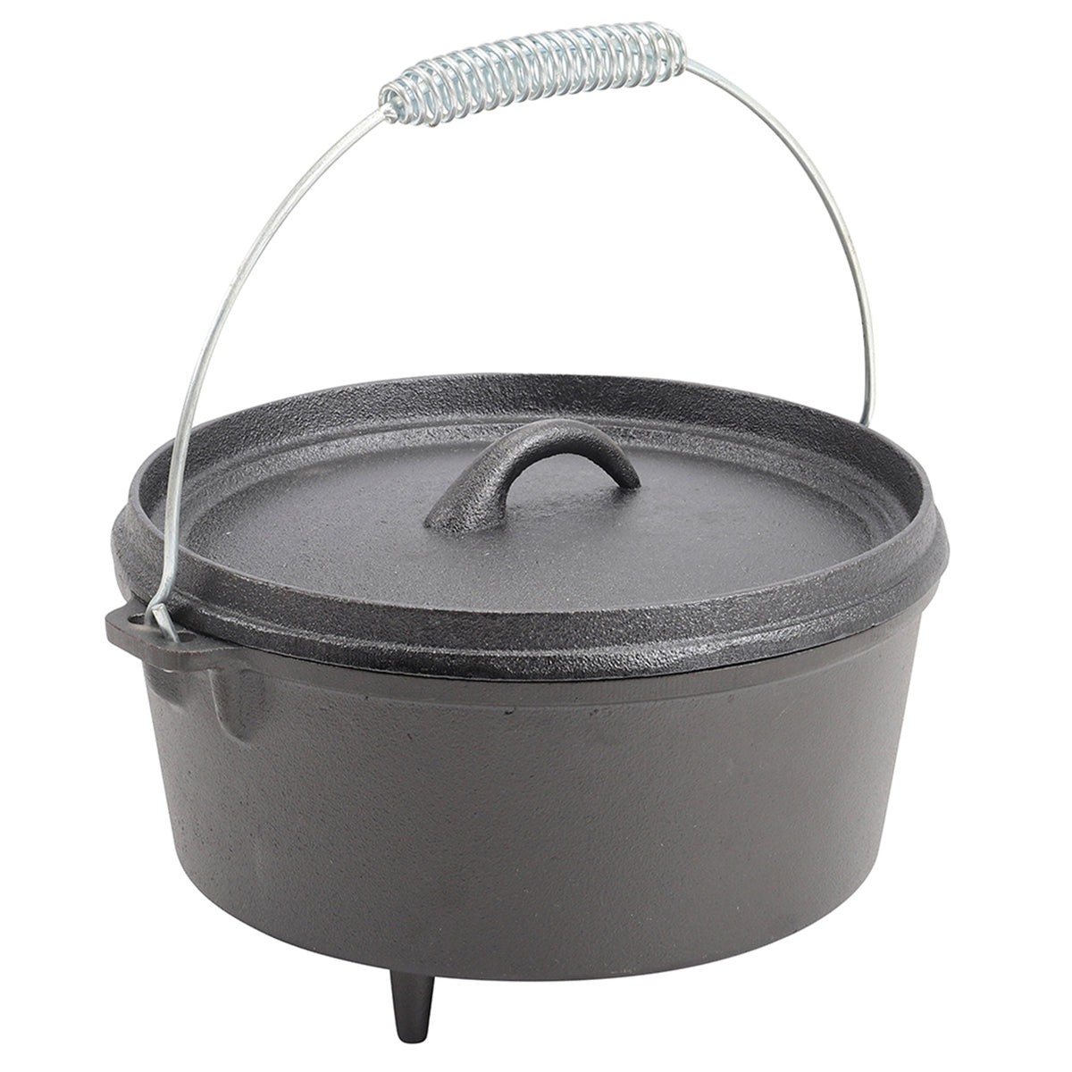 Breeins 3-legged Cast Iron Dutch Oven With Spring Handle