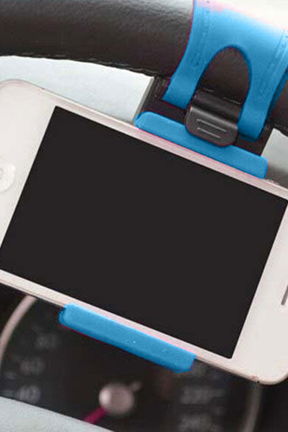 Car Steering Wheel Mobile Phone Holder For All Mobiles | Blue