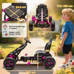 Pedal Go Kart With Automatic Clutch, For Ages 3-6 Years | Pink