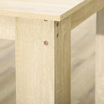 Dining Table For 4-6 People, Wood Effect Tabletop | Oak