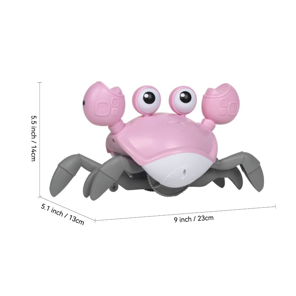 Rechargeable Crawling Crab Toy With Music | Pink