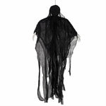 Yezi Halloween Decorations Grim Reaper 130cm Black Polyester Foam