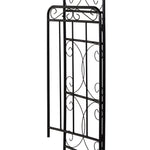 Garden Decorative Metal Arch With Gate, 108x45x215 Cm