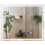 60x50/90x70cm Dimmable Bathroom Mirror With Led Lights | Medium | Silver