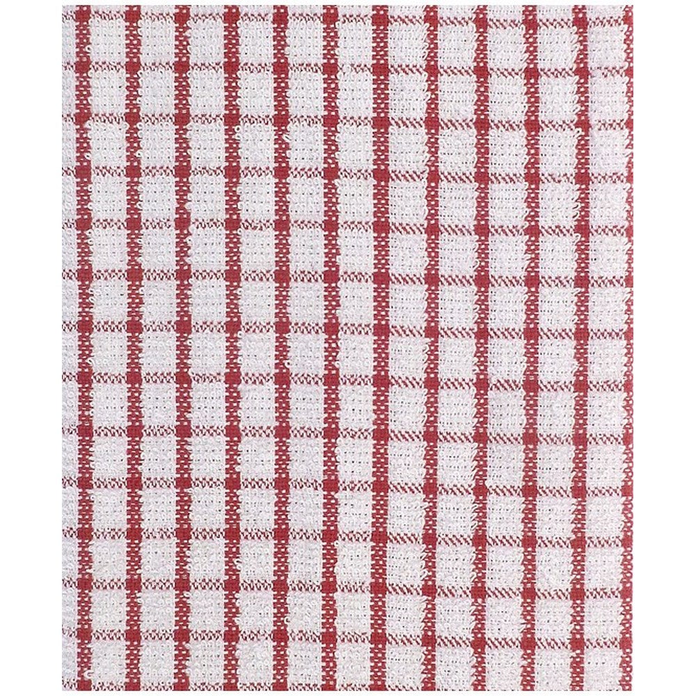 Terrycloth Recycled Tea Towel (pack Of 2) | One Size | Red